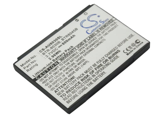 Battery for Audiovox PCD TXT8030 BTR-8030, BTR-8030B 3.7V Li-ion 800mAh / 2.96Wh