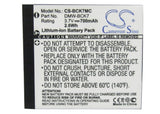 Battery for Panasonic Lumix DMC-SZ1 ACD-341, DMW-BCK7, DMW-BCK7E, DMW-BCK7PP, NC