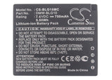 Battery for Panasonic Lumix DMC-GF6K DMW-BLG10, DMW-BLG10E 7.4V Li-ion 750mAh / 