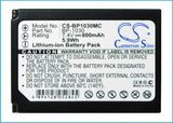 Battery for Samsung NX210 BP-1030, ED-BP1030 7.4V Li-ion 800mAh / 5.9Wh