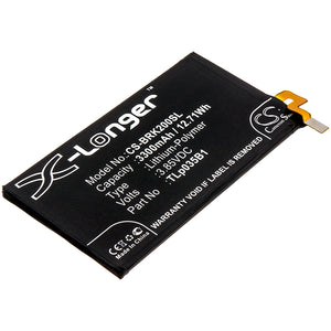 Battery for Blackberry BBF100-1 TLp035B1 3.85V Li-Polymer 3300mAh / 12.71Wh