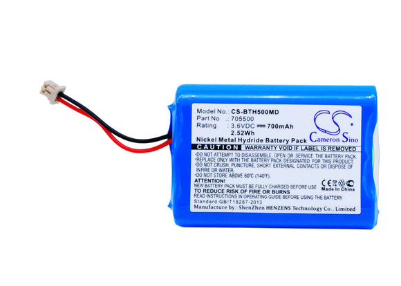 Battery for BrandTech Multichannel Transferpette Pip 705500 3.6V Ni-MH 700mAh / 