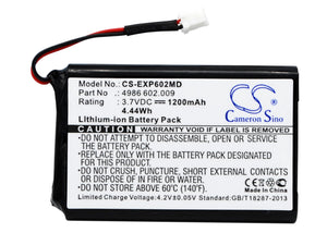 Battery for Eppendorf Xstream Repeaters 022462407, 4986 602.009 3.7V Li-ion 1200