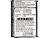 Battery for Garmin Nuvi 550 010-11143-00, 361-00038-01 3.7V Li-ion 1880mAh / 6.9