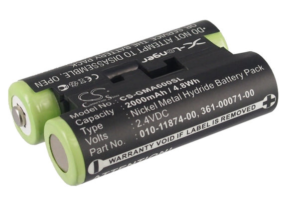 Battery for Garmin Astro 430 handheld 010-11874-00, 361-00071-00 2.4V Ni-MH 2000