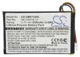 Battery for Garmin Edge 705 361-00019-12 3.7V Li-Polymer 1250mAh / 4.63Wh