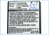 Battery for Sprint Evo 4G 3D 35H00164-00M, 35H00166-00M, BG86100 3.7V Li-ion 150