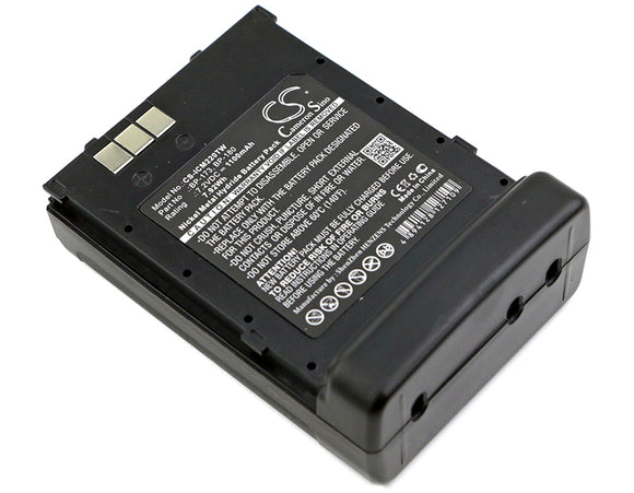 Battery for Icom IC-W32E BP-173, BP-180 7.2V Ni-MH 1100mAh / 7.92Wh