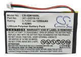 Battery for Garmin Nuvi 1690T 361-00019-14 3.7V Li-Polymer 1250mAh / 4.63Wh