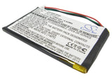 Battery for Garmin Nuvi 765T 361-00019-11, 361-00019-40 3.7V Li-Polymer 1250mAh 