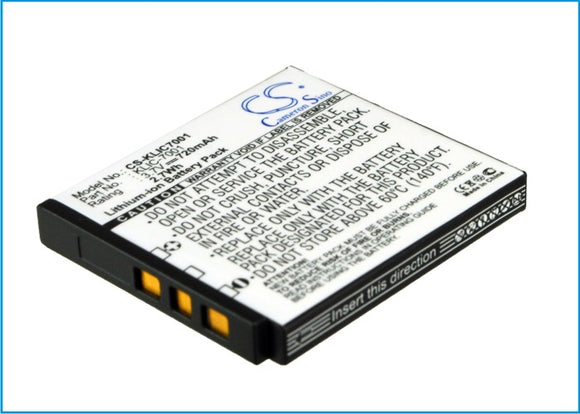 Battery for Rollei Compactline 200 3.7V Li-ion 720mAh / 2.7Wh