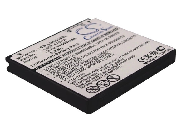 Battery for LG S310 LGIP-470NA, LGIP-550N, SBPL0100001 3.7V Li-ion 800mAh