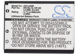 Battery for Rollei CL-122 DS5370 3.7V Li-ion 660mAh / 2.44Wh