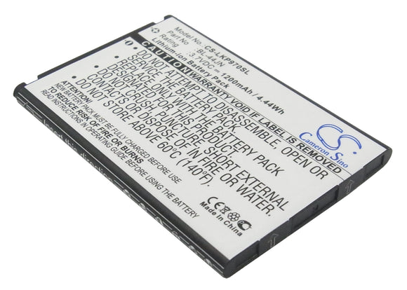 Battery for Alltel AS855 3.7V Li-ion 1200mAh / 4.44Wh