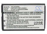 Battery for LG KG280 LGIP-531A, SBPL0088801 3.7V Li-ion 800mAh / 2.96Wh