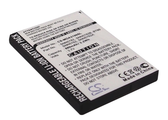 Battery for Motorola CLP1060 HKNN4014, HKNN4014A 3.7V Li-ion 880mAh / 3.26Wh