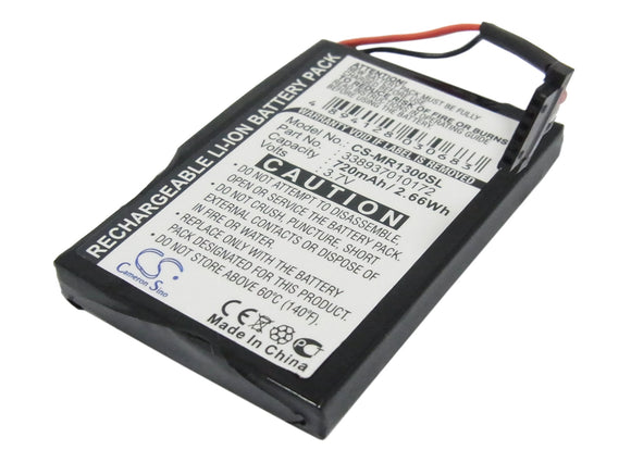 Battery for Magellan RoadMate 1300 338937010172 3.7V Li-ion 720mAh / 2.66Wh