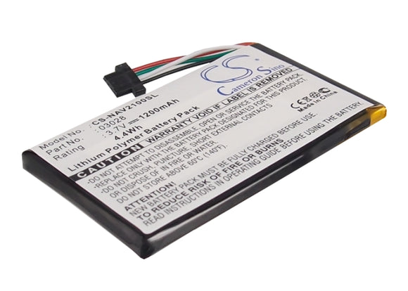 Battery for Navigon 2150 Max 3028 3.7V Li-Polymer 1200mAh