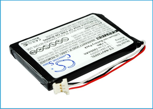 Battery for Navigon 72 Easy 541384120003, GTC39110BL08554, JS541384120003 3.7V L