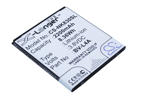 Battery for Nokia Tesla BV-L4A 3.8V Li-ion 2200mAh / 8.36Wh