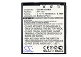 Battery for Casio Tryx NP-130, NP-130A 3.7V Li-ion 1800mAh