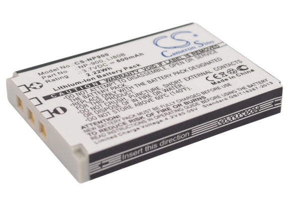 Battery for SEALIFE DC500 02491-0015-00, 02491-0037-00, BATS4, NP-900 3.7V Li-io