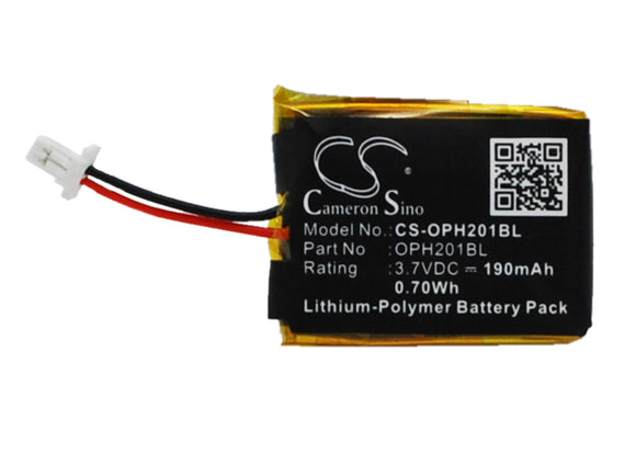 Battery for Opticon OPN-2001 3.7V Li-Polymer 190mAh / 0.70Wh