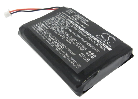 Battery for Panasonic Arbitator Body Worn Mics E6D20-AU78-1 3.7V Li-Polymer 1600