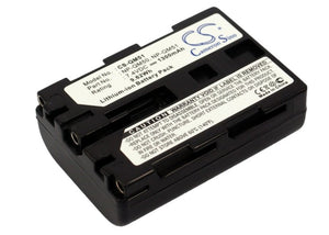 Battery for Sony DCR-PC104E NP-QM50, NP-QM51 7.4V Li-ion 1300mAh