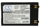 Battery for Samsung VP-X205L SB-P240A, SB-P240ABC, SB-P240ABK 3.7V Li-ion 2400mA