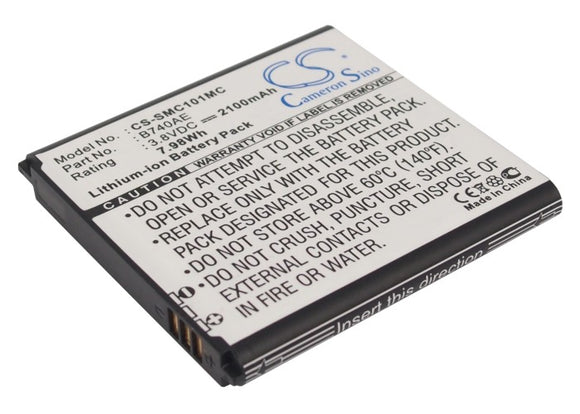 Battery for Samsung SM-C105L B740AC, B740AE, EB-K740AEWEG 3.8V Li-ion 2100mAh / 