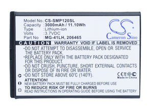 Battery for Spectra MobileMapper 20 206465, MG-4LH, TS21878 3.7V Li-ion 3000mAh 