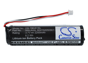 Battery for TomTom Rider 2 6027A0050901, MALAGA 3.7V Li-ion 2200mAh / 8.14Wh