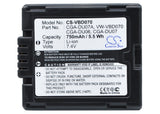 Battery for HITACHI DZ-GX5060SW CGR-DU06E-1B, DZ-BP07P, DZ-BP07PW, DZ-BP07S, DZ-