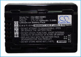 Battery for Panasonic HDC-SD90P VW-VBK180, VW-VBK180E-K, VW-VBK180-K 3.7V Li-ion