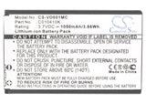 Battery for Spare ContourHD 3.7V Li-ion 1050mAh / 3.89Wh