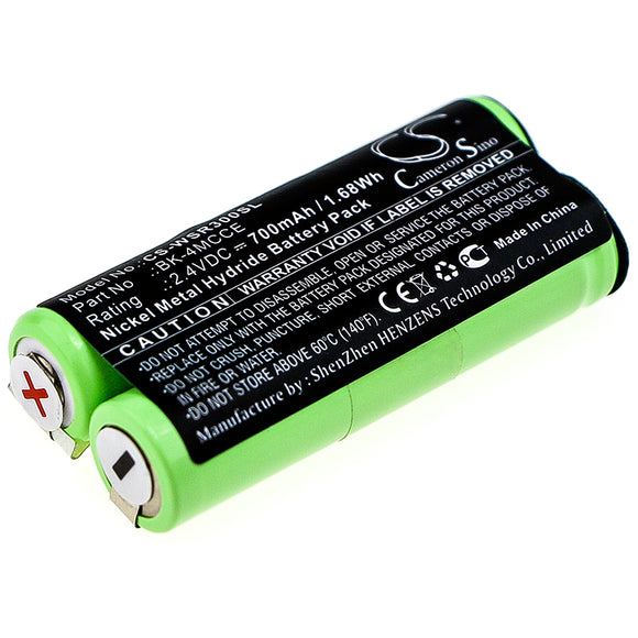 Battery for Waterpik 900 Sonic Toothbrush BK-4MCCE 2.4V Ni-MH 700mAh / 1.68Wh