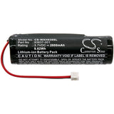 Battery for Wahl Beretto Black Stealth 93837-001 3.7V Li-ion 2600mAh / 9.62Wh