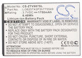 Battery for Amazing A6 3.7V Li-ion 1750mAh / 6.48Wh